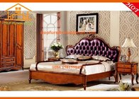 Princess elegant oversized french antique leather bedroom furniture sets online