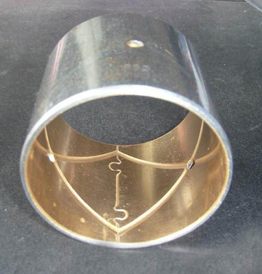 CHB-JF800 Oilless Bimetallic Self-Lubricating bronze Bearing with oil groove