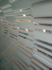 mirror glass, architectural glazings, facade and interior builders, silkscreen glass 96"x130"