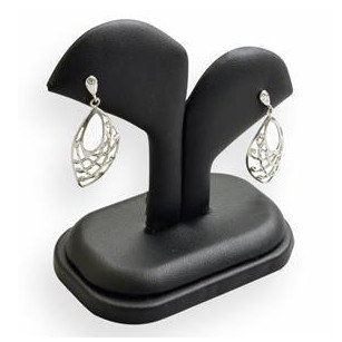 China Logo Printed Earring Display Stands , Jewelry Display Holder With Paper Material Inside supplier