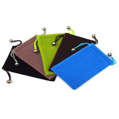China Custom Printed Suede Jewelry Pouch Cadmium Free Fabric For Christmas Gifts supplier