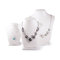 Charming Necklace Bust Display Stand Creamy White Window Jewelry Stand supplier