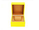 High Glossy Yellow Jewelry Wooden Box With Small Pillow Glossy Painting supplier
