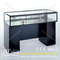 Mordern Titanium Alloy Glass Display Showcase,Glass Jewelry Display Cabinet supplier