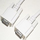 China manufacturer new style Vention VGA cable, white PVC jacket, nickel-plated, RoHS, UL Certificate