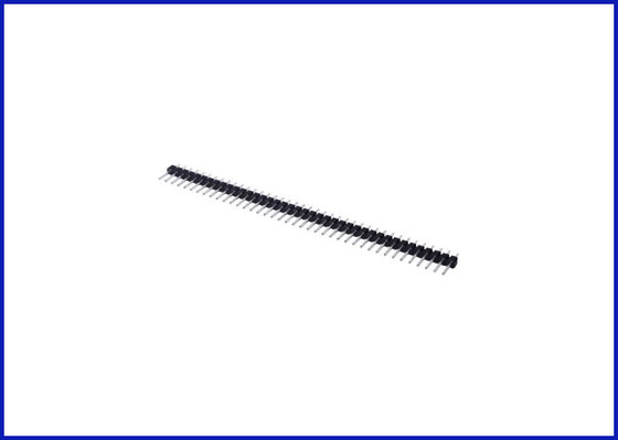 China Pitch1.0 mm 1*40P header 180° connector Black Brass material supplier