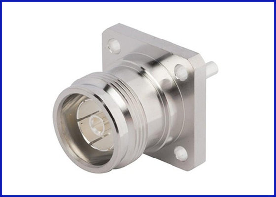China 4.3-10 interface straight 4-hole flange low PIM design 50 ohms supplier