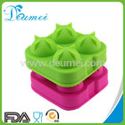 Best Selling 4 Cavity Round Silicone Ball Shaped Ice Cube Tray/Silicone Ice Ball Maker