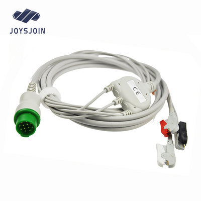 China Fukuda  ECG Cable, 3 lead ecg electrode cable,5 lead ecg cable clip supplier