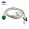 Fukuda  ECG Cable, 3 lead ecg electrode cable,5 lead ecg cable clip supplier