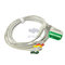 Compatible Nihon Kohden one piece ECG cable 12pin clip IEC/AHA 3-lead cable ECG supplier