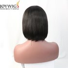 Pre plucked 8 inch bob wig human hair short bob lace front wig for black women