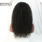 Cheap kinky curly human hair wigs brazilian hair lace front wig with baby hair