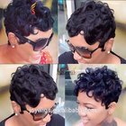 Brazilian Virgin Human Hair None Lace Wigs Short Natural Wave Machine Made Short Bob Wigs for Black Women