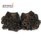 Qingdao big sales 10A Grade Unprocessed Brazilian Virgin Human Hair piano color Nigerian curly Hair Weft