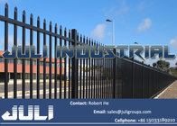 2.1m high hot dipped galvanized more durable steel garrison fencing