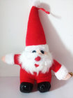 Stuffed Christmas Gift Santa Claus RED Toy With Hat White Beard With Bell Hanging GIFT Present For KIDS Children