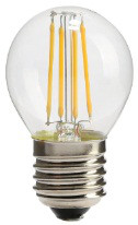 led filament 4w G45 420 lumen Retro glass 2 years Epistar chips transparent glass bulb hign quality English model Ra 80