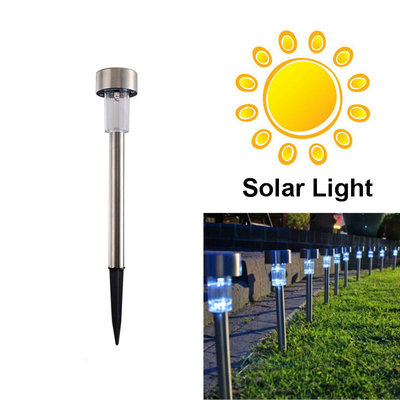 China White Stainless Steel Waterproof LED Solar Path Light for Garden supplier