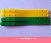 fashion promotion silicone bracelet with button