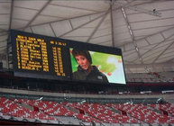 Mutil Color 8500 CD Brightness Football Stadium Screen , Commercial Panel Display Systems