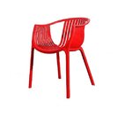 outdoor or indoor round armrest modern plastic chair