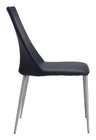 Modern Contemporary Dining Chair , Black, Faux leather dining chair