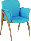 metal armrest colorful sofa chair leather arm chair