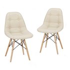 Dining Chair Modern Urban Contemporary w/ Premium Soft-touch PU Leather Foam Cushion