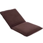 Outdoor Indoor Adjustable Soft-Brushed Polyester Cord Five-Position Multiangle Floor Chair, Brown
