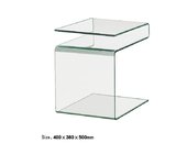 hot bending glass side coffee table
