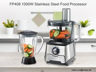 China CE RHOS LFGB Certificated FP408 Stainless Steel Food processor supplier