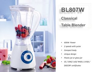 China 600W 1.5 L BL807 Plastic / Glass  Jar Food Blender supplier