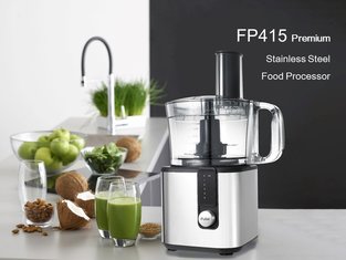 China 750W 2.0L FP415 Stainless steel compact food processor supplier