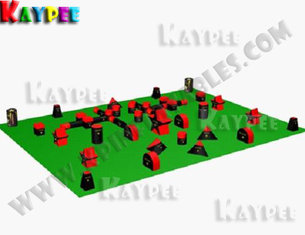 China 7 Man Tourney PRO Package,Inflatable paintball Bunker filed, paintball arena KPB021 supplier