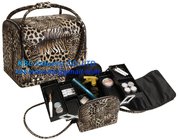 Tiger Leopard Roll Top Makeup Case with Straps