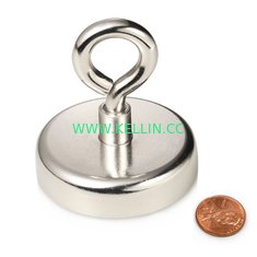 Kellin Neodymium Pot Magnet Neodymium Cup Magnets Matching Strikers and Screws - 70 LB and Up to 88 LB Holding Power