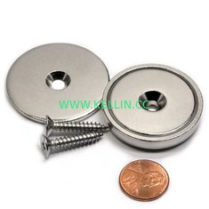 Kellin Neodymium Pot Neodymium Disc Countersunk Hole Magnets Strong Permanent Rare Earth Magnet With Screws for  Crafts