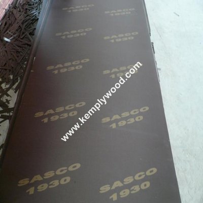 Two times hot press combi core 15times usage brown film faced plywood