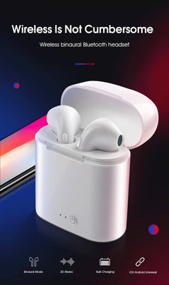 China I7 Bluetooth headset tws with charging compartment True wireless binaural Bluetooth headset i7s tws Bluetooth headset un supplier