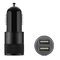 Smart IC car charger 5V2.1A knurled dual USB car charger   Fire circuit board supplier
