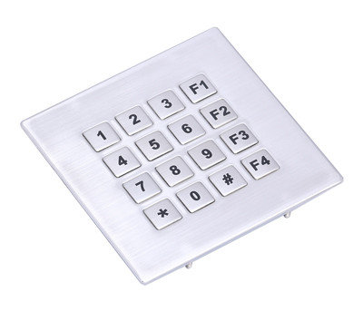 China IP68 waterproof 4x4 digital numeric metal keypads supplier
