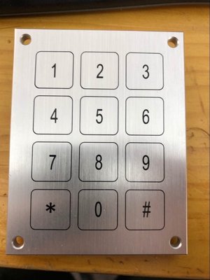 China chinese manufacture ip68 waterproof matrix 3X4 piezo keypad with higher quality supplier
