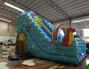 Bouncy slide inflatable fun castle infatable slide for amusement park