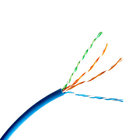 China 4 Pairs UTP CAT5E Network Cable , 0.50mm 24AWG Solid Bare Copper Conductor manufacturer