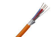 China Halogen Free Fire Resistant Cable Orange PVC 4 Cores*0.22mm2 Copper Conductor manufacturer
