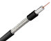 China 95% CCA Braid CCTV RG59 Coaxial Cable 20 AWG BC Conductor Foamed PE BLACK exporter