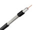 China Tri - Shield RG6 Coaxial Cable 18 AWG CCS 77% Aluminum Braiding Black for CATV MATV exporter