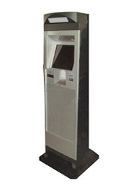 China T5 Selfservice payment touchscreen kiosk terminals with metal keyboard supplier