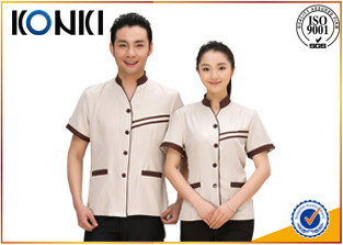 China Delicate Handwork Hotel Staff Uniform Female And Male Various Colors supplier